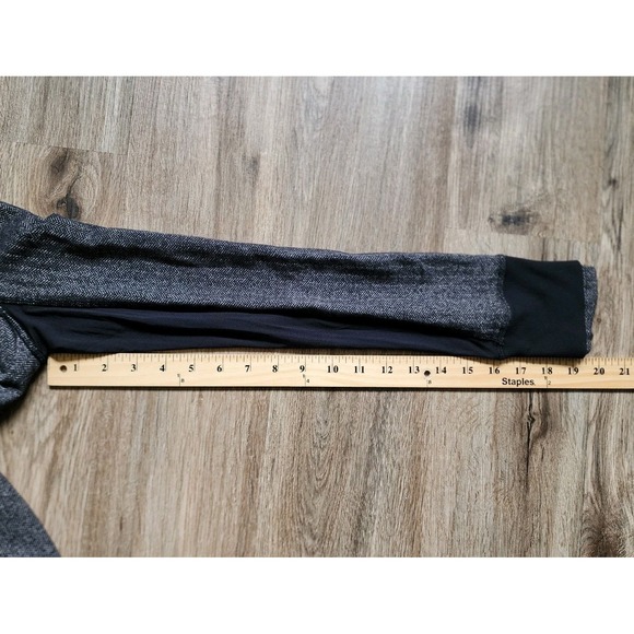 Lululemon Jacket Daily Practice Women's Size 6 Pique Black White Yoga Full Zip - Picture 3 of 9